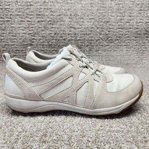 Danskin Shoes Womens Size 38 US 7.5 Off White Casual Leather Lace Up Low Top